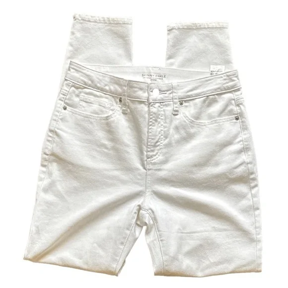 🤍👖 CHICO’S Women’s High Rise Ankle Skinny Jeans Size 4 ✨ Classic White - Picture 3 of 15